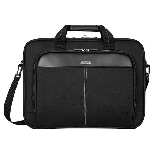 Targus Classic Slim Laptop Bag for 16-Inch Laptops, Black (TCT027US)